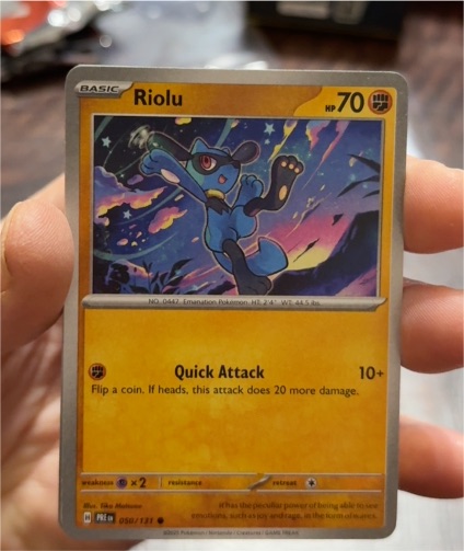 2025 Pokémon Prismatic Evolutions #050 Riolu — front