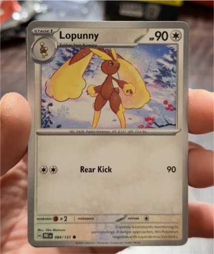 2025 Pokémon Prismatic Evolutions #084 Lopunny — front