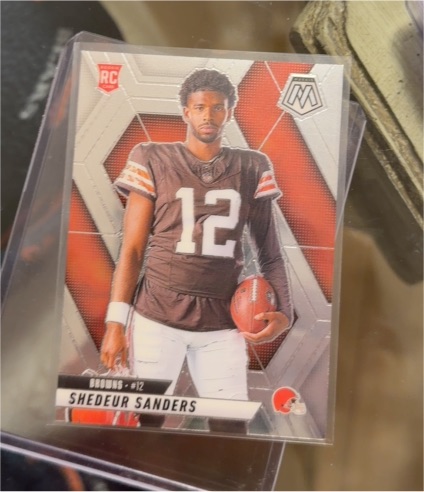 2025 Panini Mosaic #290 Shedeur Sanders Rookie Variation — front