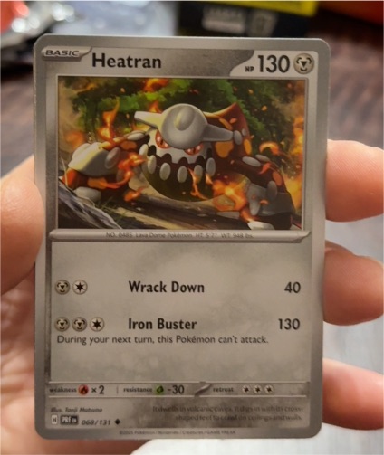 2022 Pokémon Prismatic Evolutions #068 Heatran — front