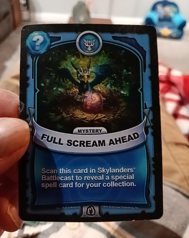 2016 Skylanders Battlecast Full Scream Ahead Mystery — front