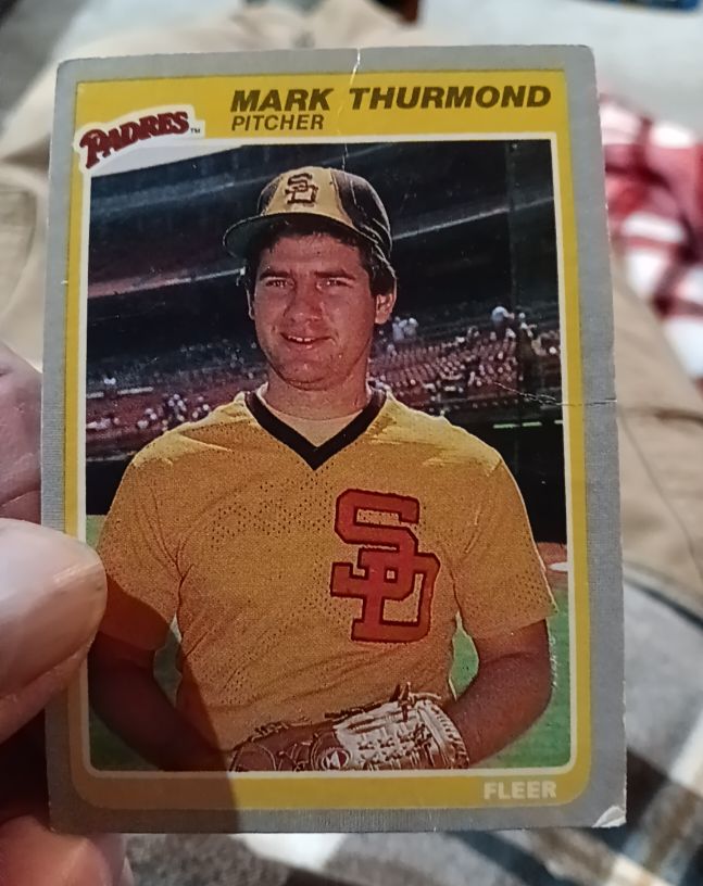 1985 Fleer #46 Mark Thurmond San Diego Padres — front