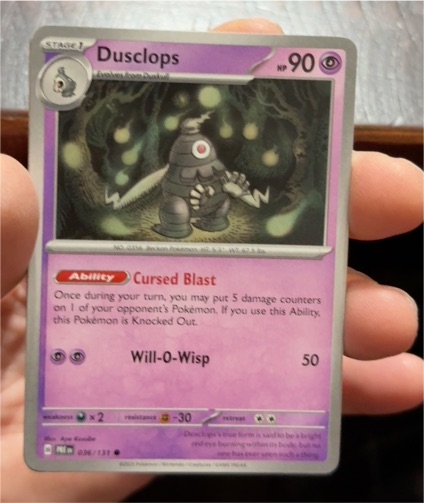 2025 Pokémon SV: Prismatic Evolutions #036 Dusclops — front