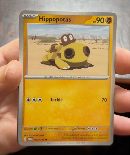 2022 Pokémon Scarlet & Violet Prismatic Evolutions #052 Hippopotas — front