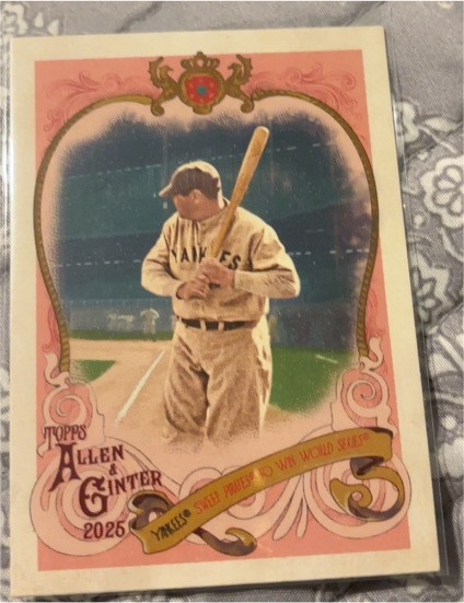 2025 Topps Allen & Ginter #SV-40 Babe Ruth Sweet Victory — front