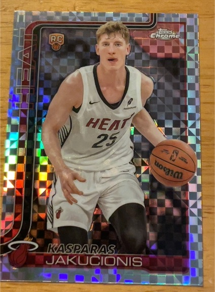 2025-26 Topps Chrome #270 Kasparas Jakučionis — front