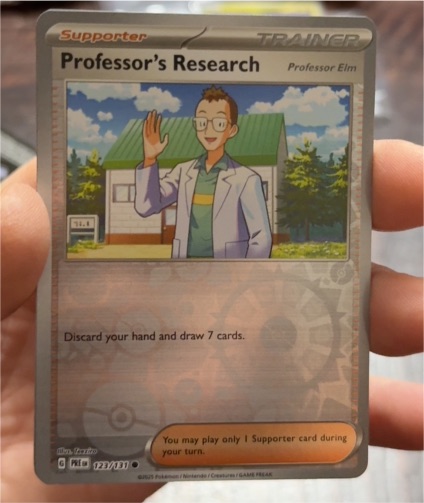 2022 Pokemon SV: Prismatic Evolutions #123 Professor's Research — front