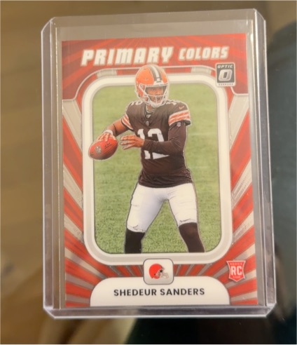 2025 Panini Donruss Optic #19 Shedeur Sanders Primary Colors RC — front