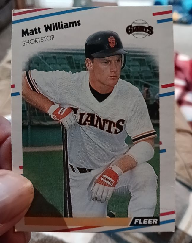 1988 Fleer #101 Matt Williams — front