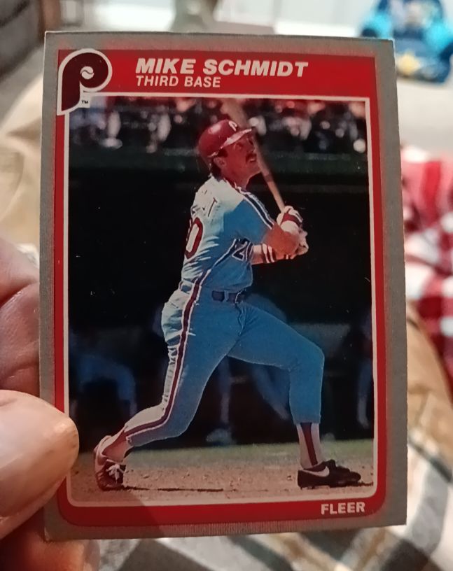 1985 Fleer #265 Mike Schmidt — front