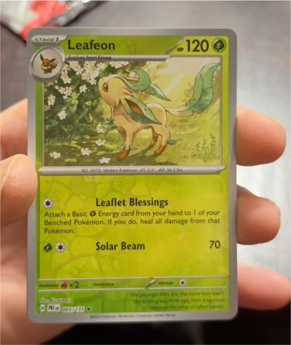 2023 Pokémon SV: Prismatic Evolutions #005 Leafeon — front