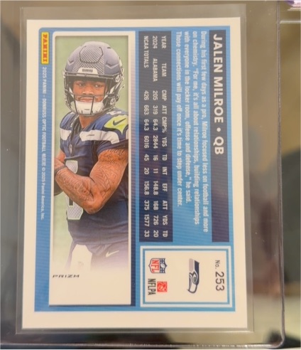 2025 Panini Donruss #253 Jalen Milroe — front