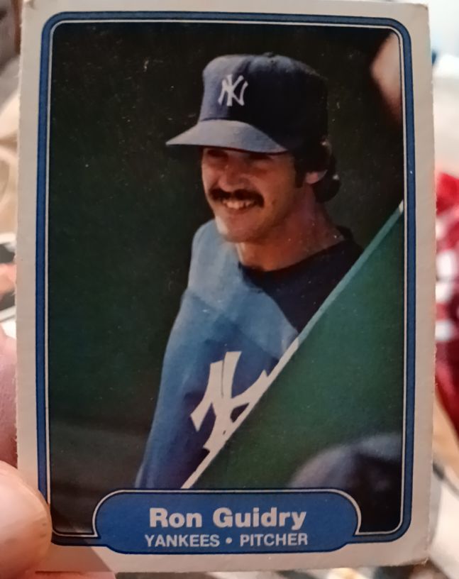 1982 Fleer #38 Ron Guidry — front