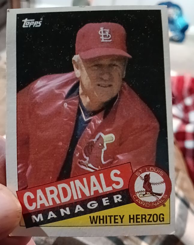 1985 Topps #683 Whitey Herzog — front