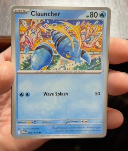 2025 Pokémon Mega Evolution ME01 #037 Clauncher — front