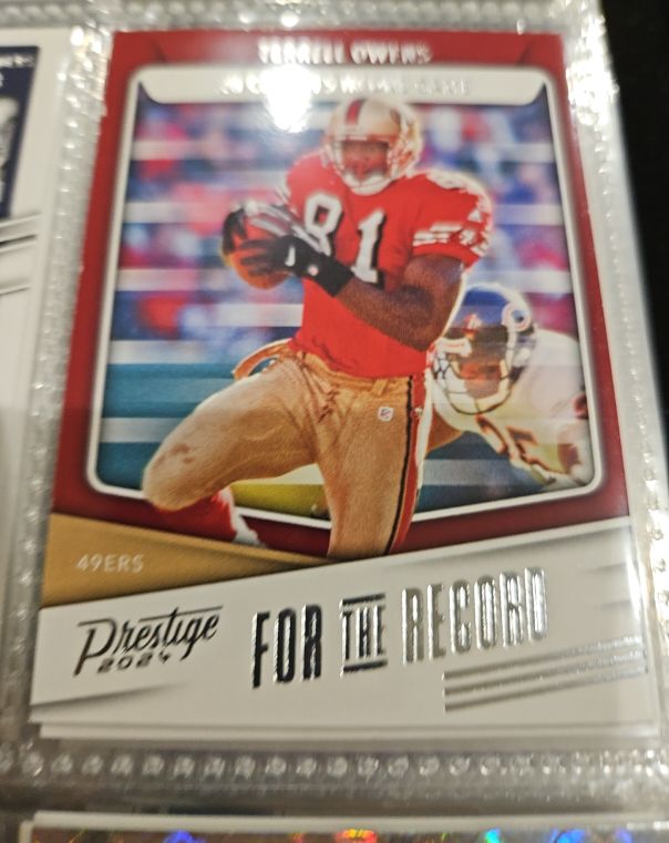 2024 Panini Prestige #FR-TO Terrell Owens For the Record San Francisco 49ers — front