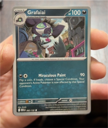 2025 Pokémon Mega Evolution ME01 #092 Grafaiai — front