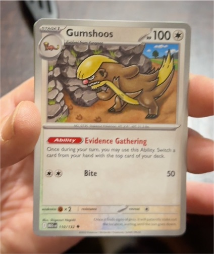 2025 Pokémon Mega Evolution #110 Gumshoos — front