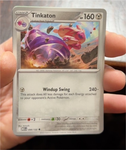 2025 Pokémon ME01: Mega Evolution #098 Tinkaton — front