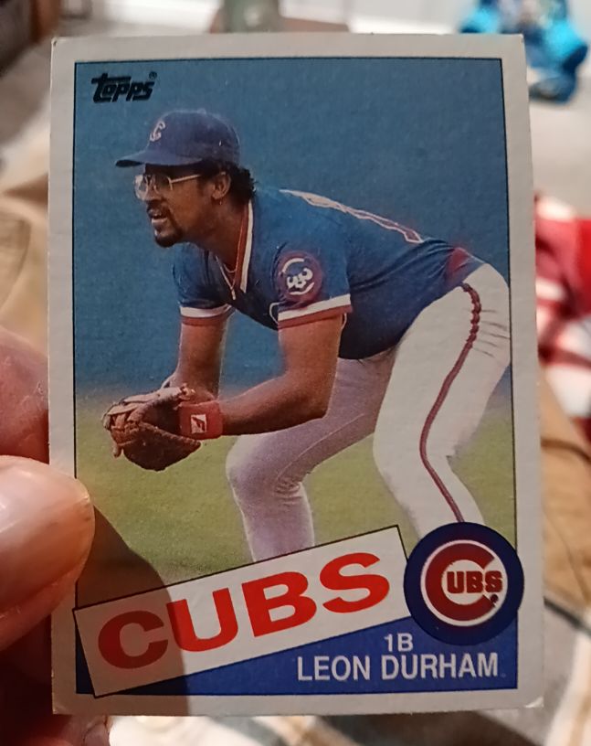 1985 Topps #330 Leon Durham — front