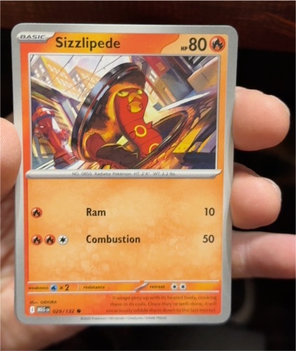 2025 Pokémon Mega Evolution #029 Sizzlipede — front