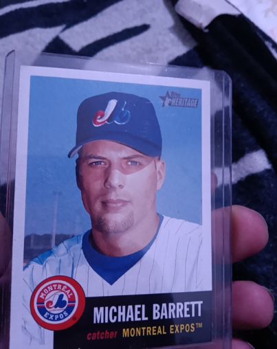 2002 Topps Heritage #388 Michael Barrett — front