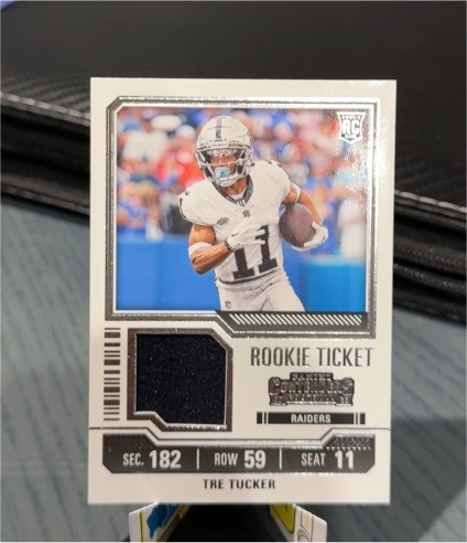 2023 Panini Contenders Rookie Ticket Patch #TS35 Tre Tucker — front