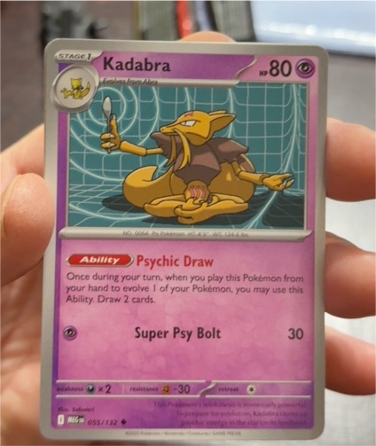 2025 Pokémon Mega Evolution #055 Kadabra — front