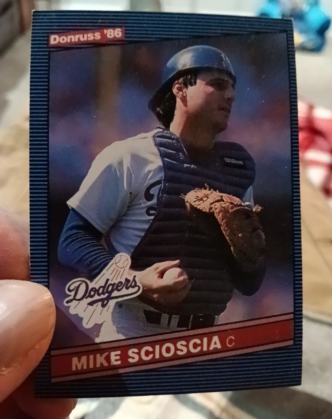 1986 Donruss #93 Mike Scioscia — front
