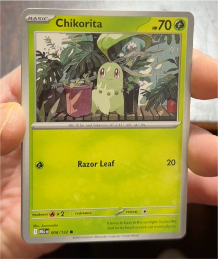 2013 Pokémon ME01: Mega Evolution #008 Chikorita — front