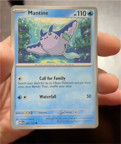 2023 Pokémon Mega Evolution ME01 #032 Mantine — front