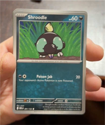 2025 Pokemon ME01: Mega Evolution #091 Shroodle — front