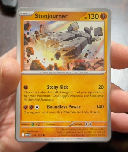 2022 Pokémon ME01: Mega Evolution #081 Stonjourner — front