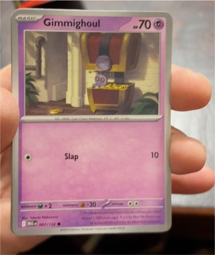 2023 Pokémon ME01: Mega Evolution #067 Gimmighoul — front