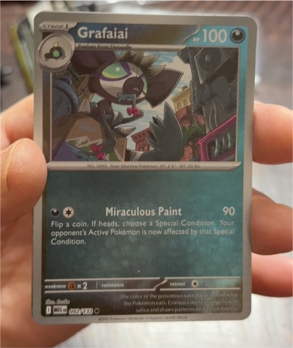 2025 Pokémon ME01: Mega Evolution #092 Grafaiai — front