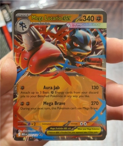 2025 Pokémon Mega Evolutions #077 Mega Lucario GX — front