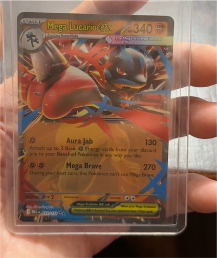 2014 Pokemon XY Mega Evolutions #77 Mega Lucario ex — front