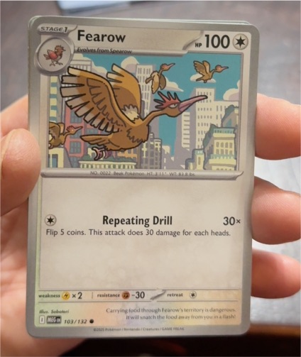 2025 Pokémon Mega Evolution #103 Fearow — front