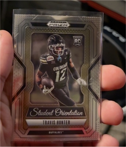 2025 Panini Prizm Draft Picks #7 Travis Hunter Student Orientation — front