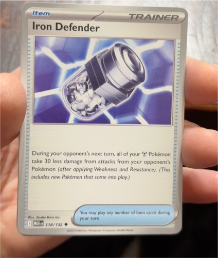 2025 Pokemon Mega Evolution #118 Iron Defender — front