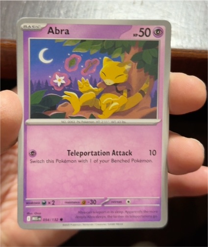 2025 Pokemon Mega Evolution #054 Abra — front