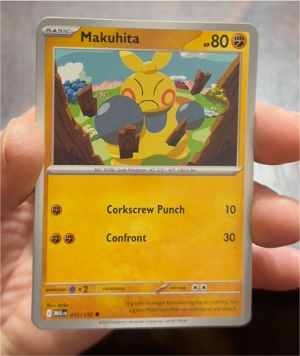 2020 Pokémon Mega Evolution #072 Makuhita — front