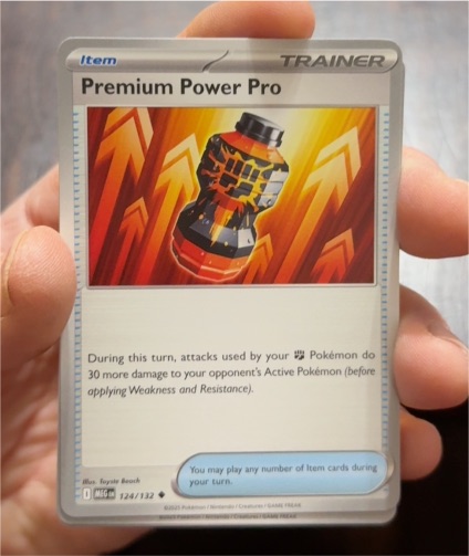 2023 Pokémon Mega Evolution #124 Premium Power Pro — front