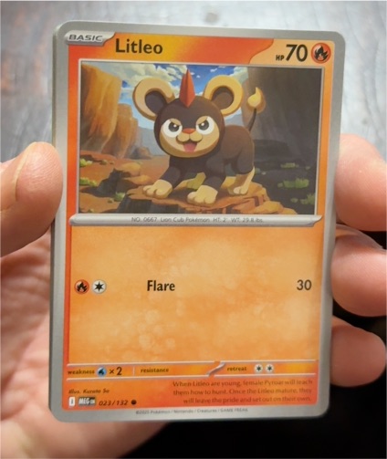 2025 Pokémon ME01: Mega Evolution #023 Litleo — front