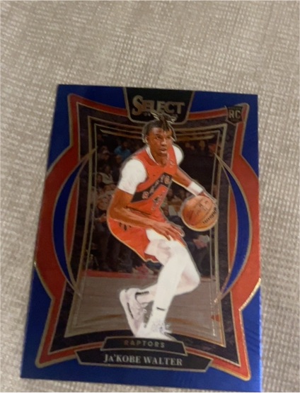 2024-25 Panini Select #96 Ja'Kobe Walter Blue Concourse Rookie Card — front