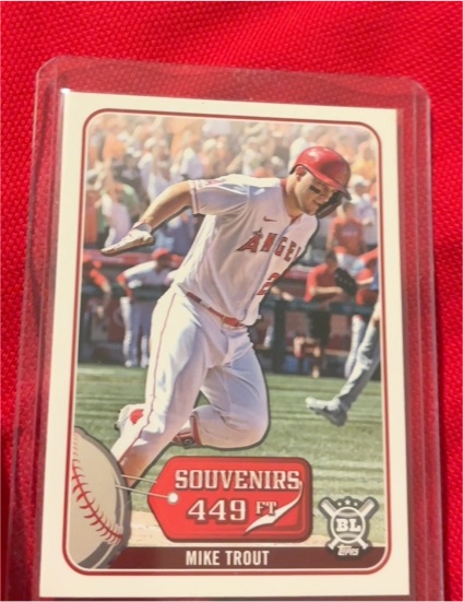 2021 Topps Big League Souvenirs #SO-2 Mike Trout — front
