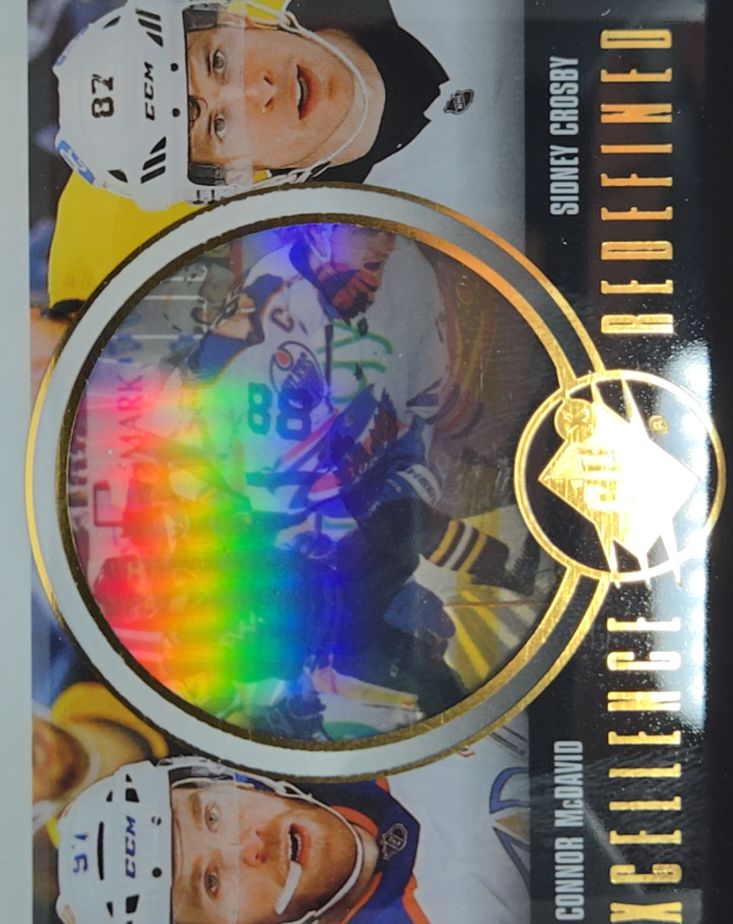 2024-25 Upper Deck SPx Excellence Redefined #EX-1 Sidney Crosby / Connor McDavid — front