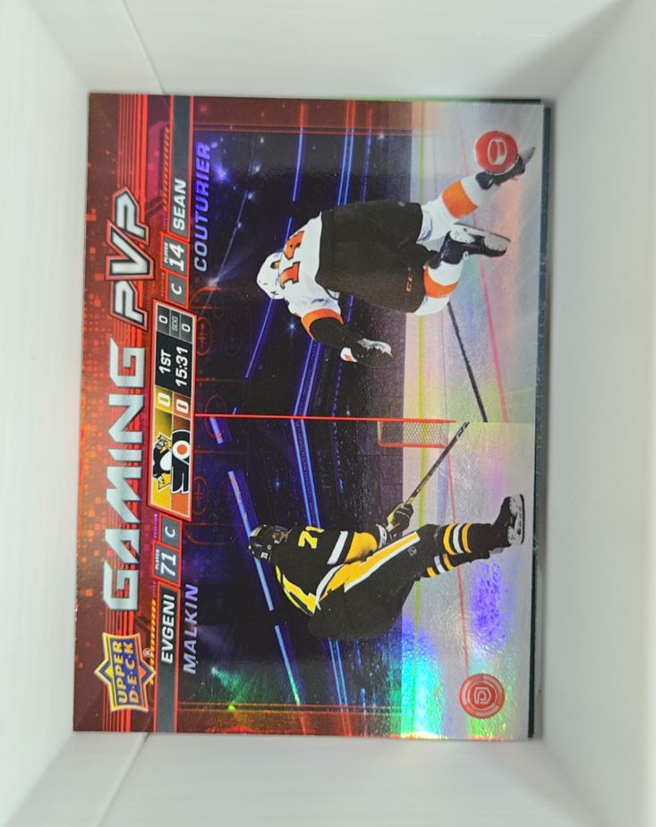 2024-25 Upper Deck Series 1 #GPVP-6 Evgeni Malkin / Sean Couturier Gaming PVP — front