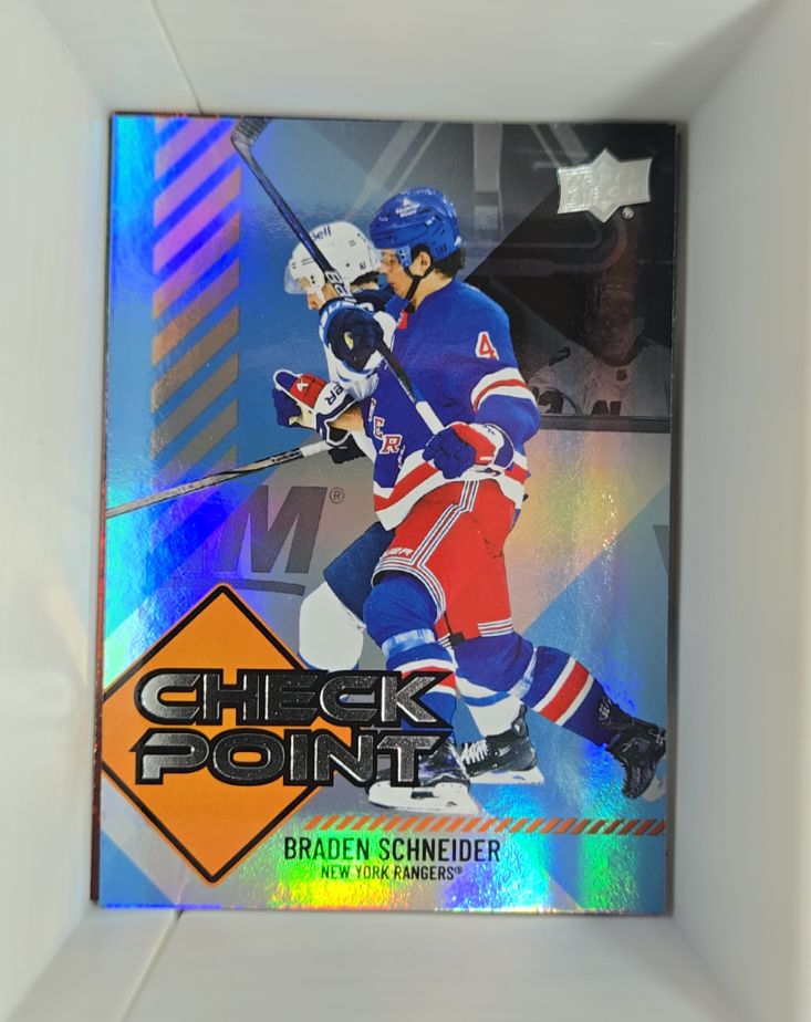 2024-25 Upper Deck Series 1 Check Point #CP-10 Braden Schneider — front