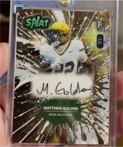 2025 Wild Card Splat #SPLAT Matthew Golden — front